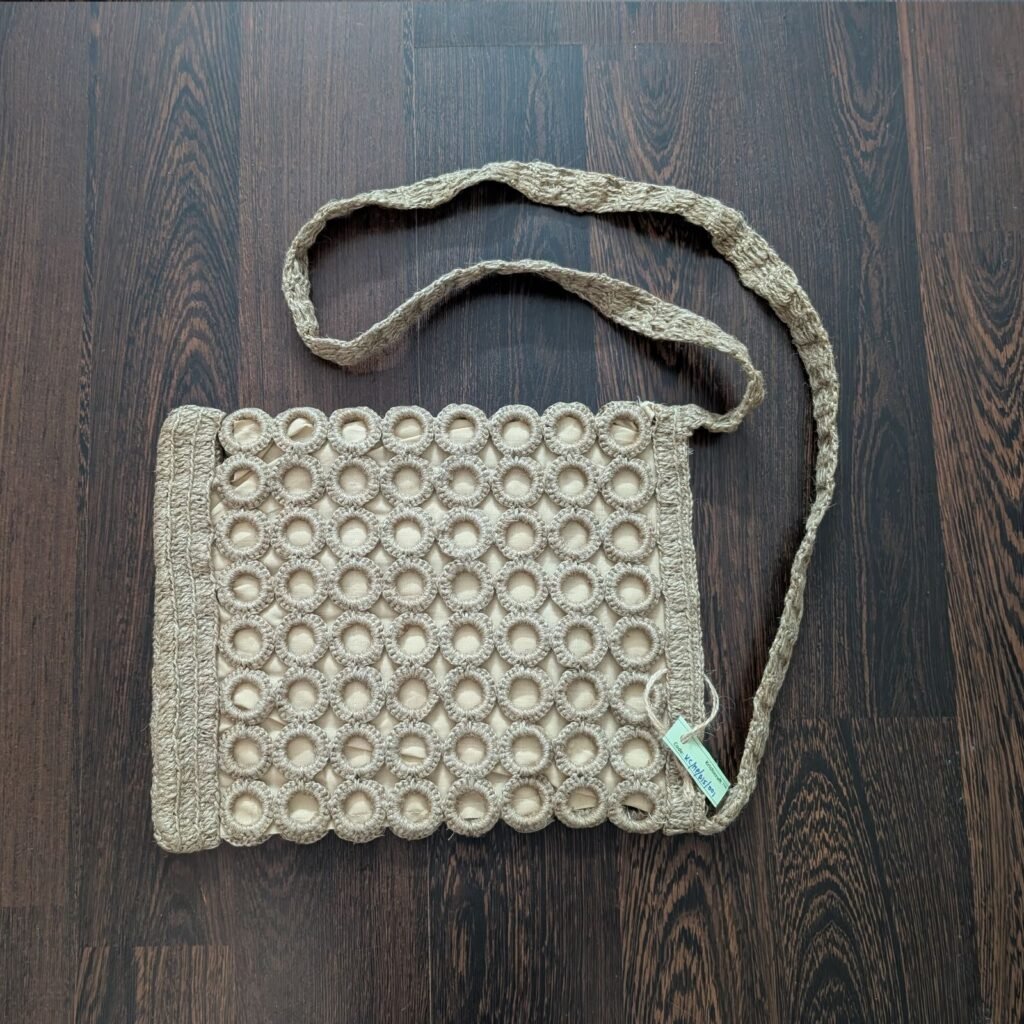 Sling Ring Bag Made of Jute