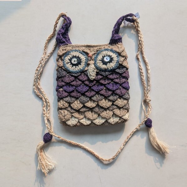 Crochet Owl Sling Bag