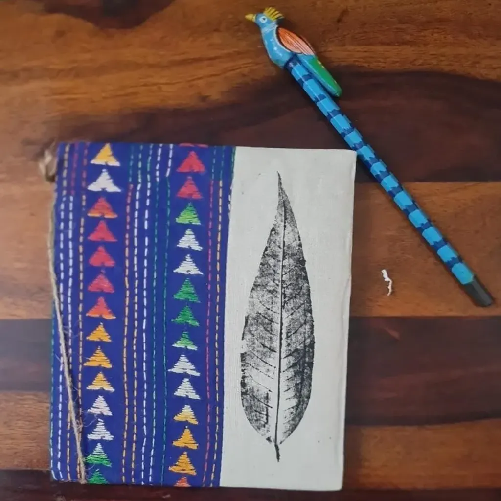 Handcrafted A5 Bengal Kantha Notepad Personal Diaries for Men & Women