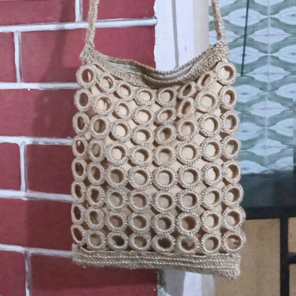 Sling Ring Bag Made of Jute