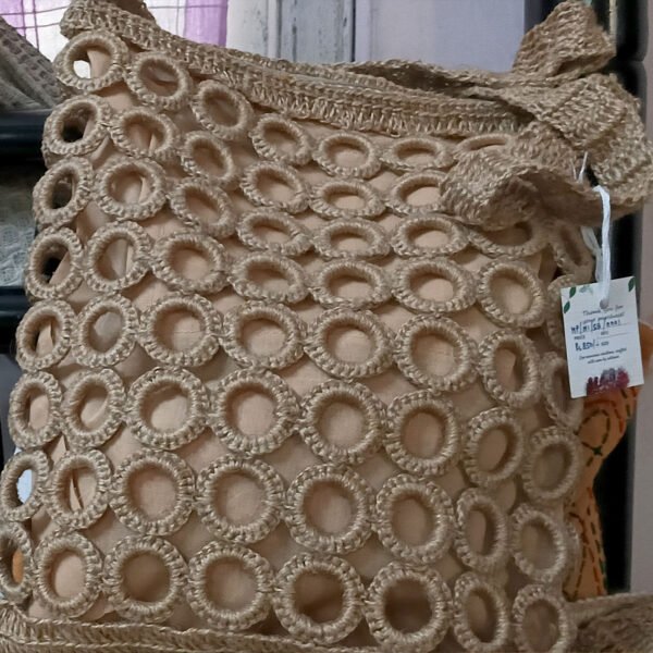 Sling Ring Bag Made of Jute - Image 2