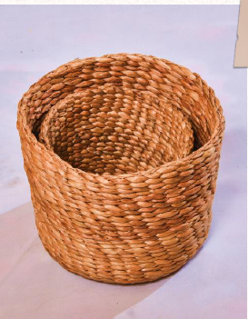 Water Hyacinth Basket Bin - Image 2