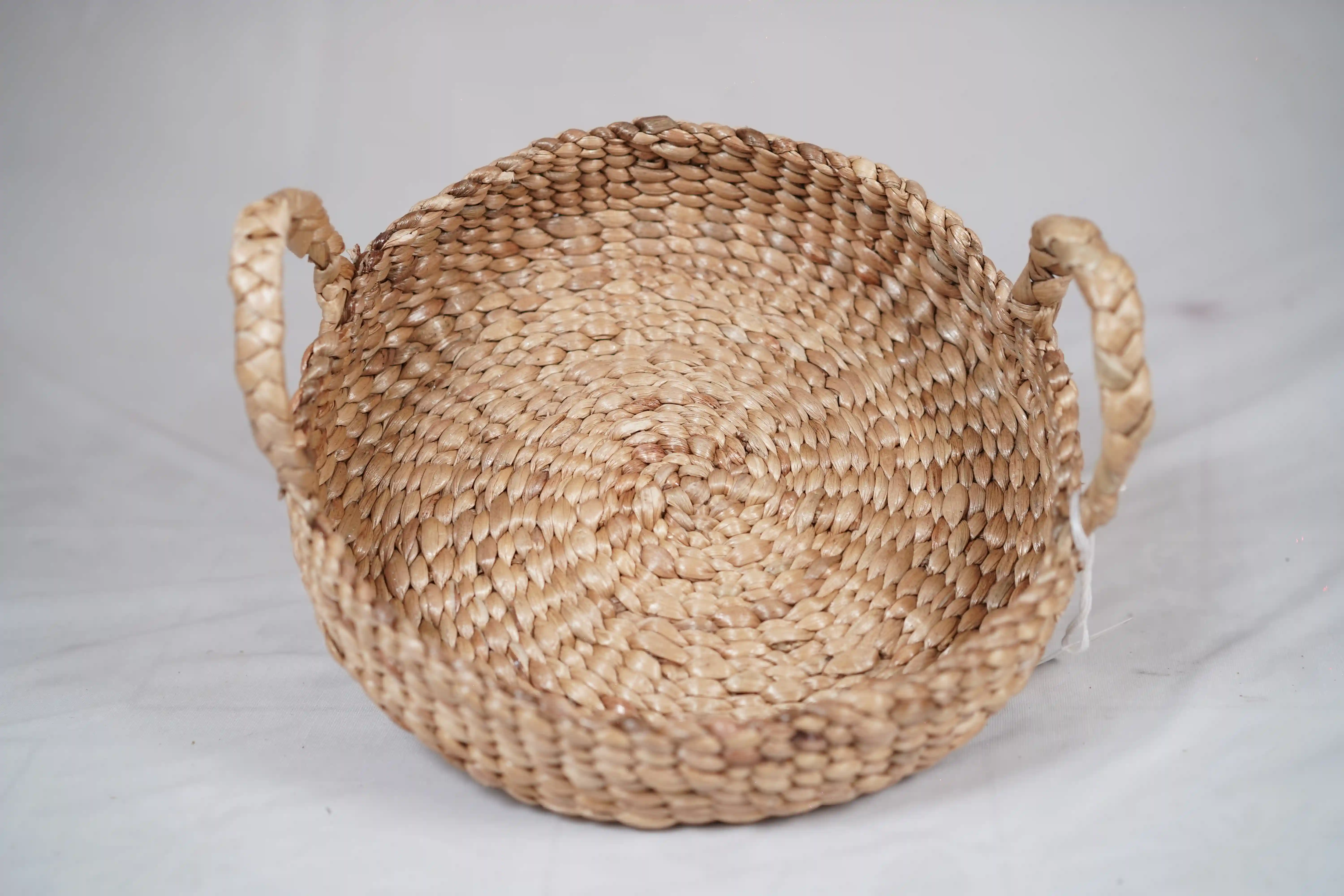 Water Hyacinth Round Tray | Handwoven Natural Serving & Décor Tray - Image 3