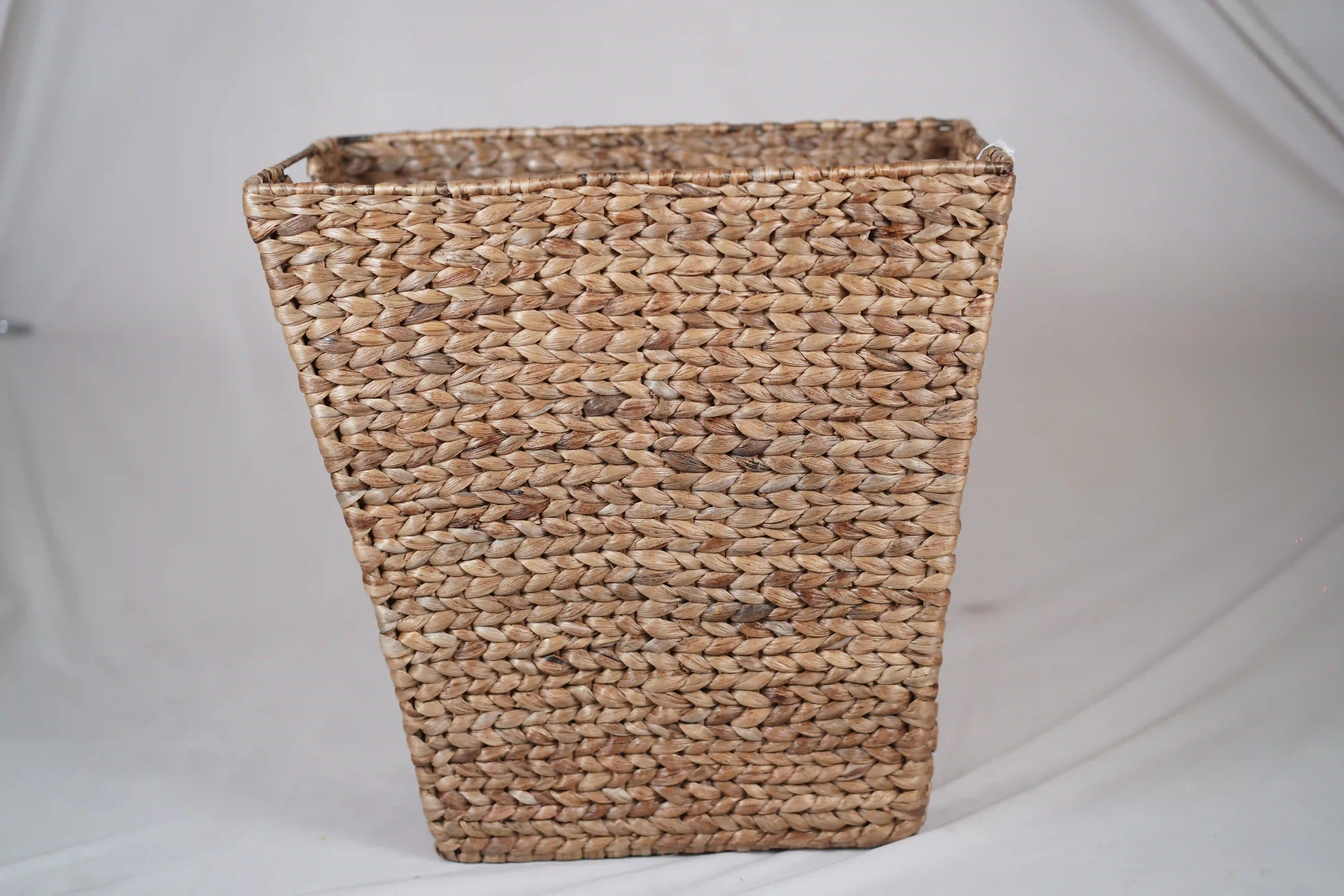 Water Hyacinth Waste Paper Basket - Natural - Image 2