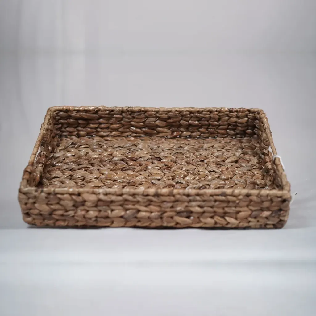 Water Hyacinth Braided Storage Tray