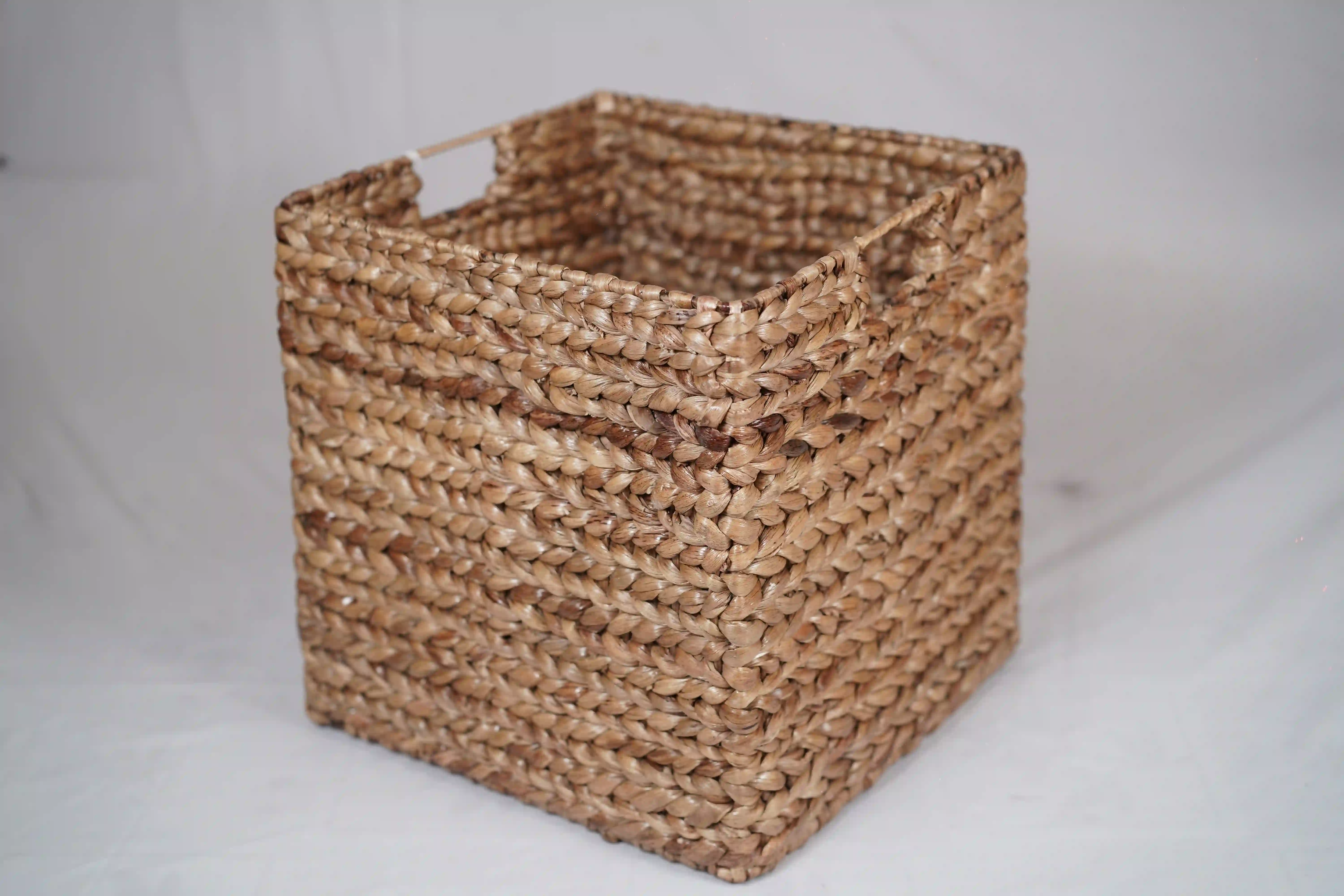 Water Hyacinth Square Storage Basket